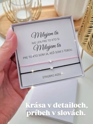 🖤🩷 Ukážte všetkým, že k sebe patríte! 🩷🖤 Náramky s malým strieborným srdiečkom sú skvelým darčekom pre teba a tvoju lásku....